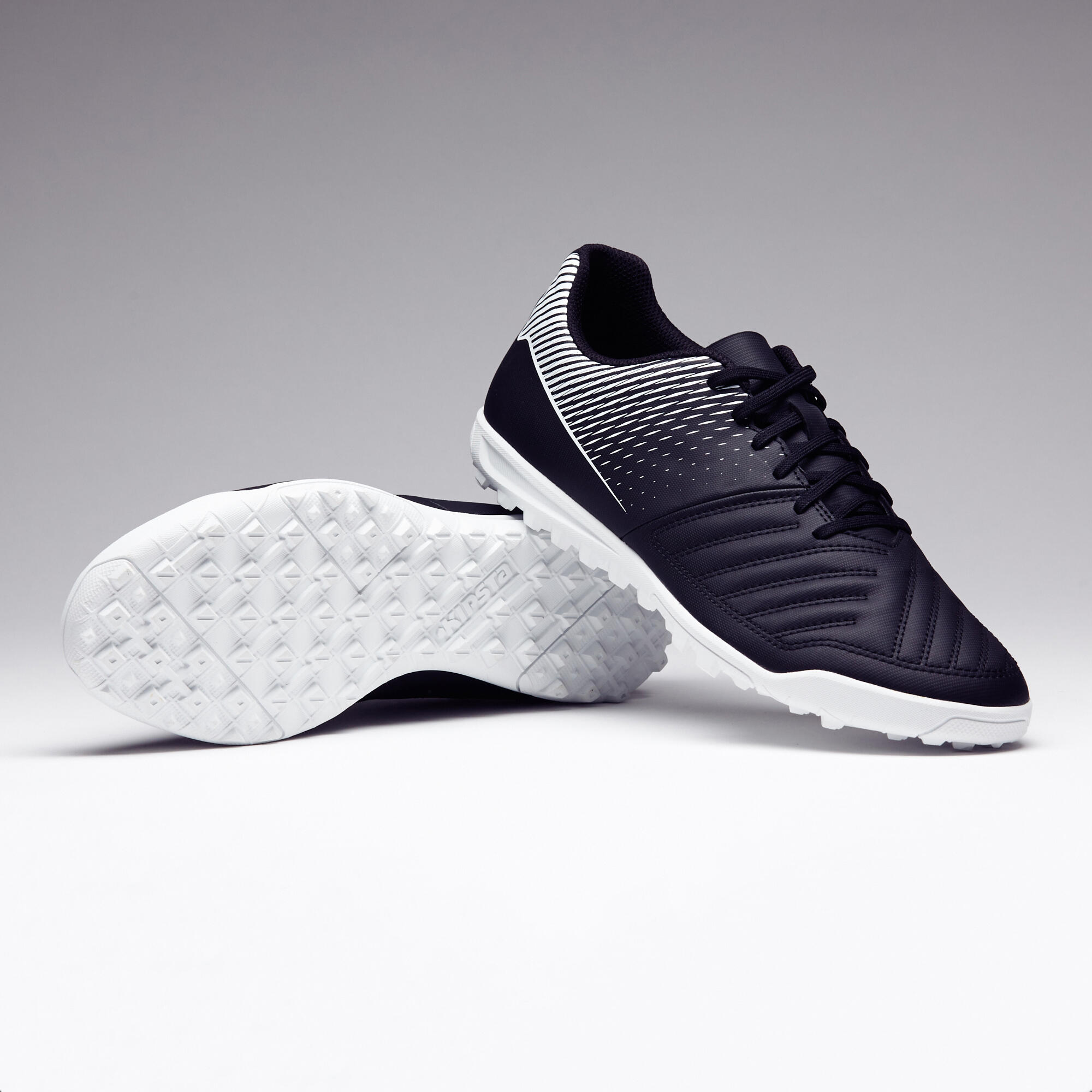 All black cheap football turf shoes
