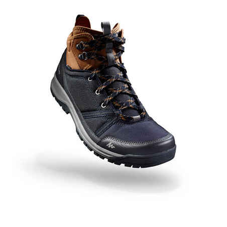 NH150 Mid Waterproof Men's Country Walking Boots - Blue Brown