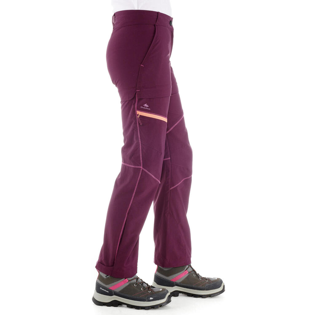 Zip-Off-Hose Kinder Gr. 122–170 Bergwandern - MH500 türkis