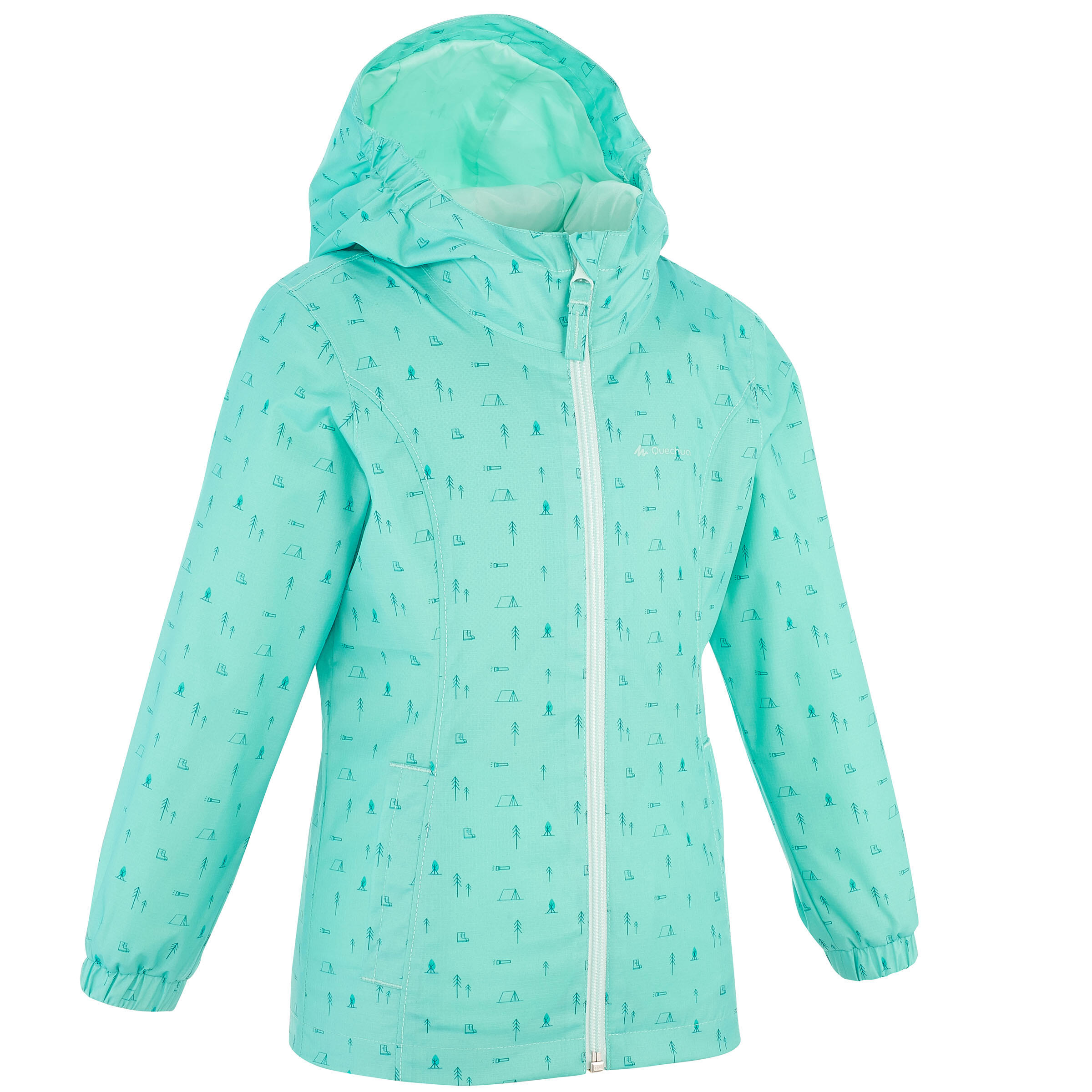 Veste imperm able de randonn e MH500 KID turquoise enfant 2 6