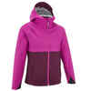 Children’s MH500 hiking jacket, plum-coloured