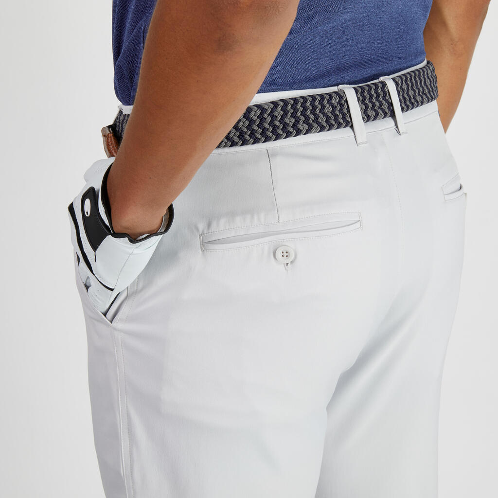 Pantalón clima caliente de golf hombre 900 gris clarito