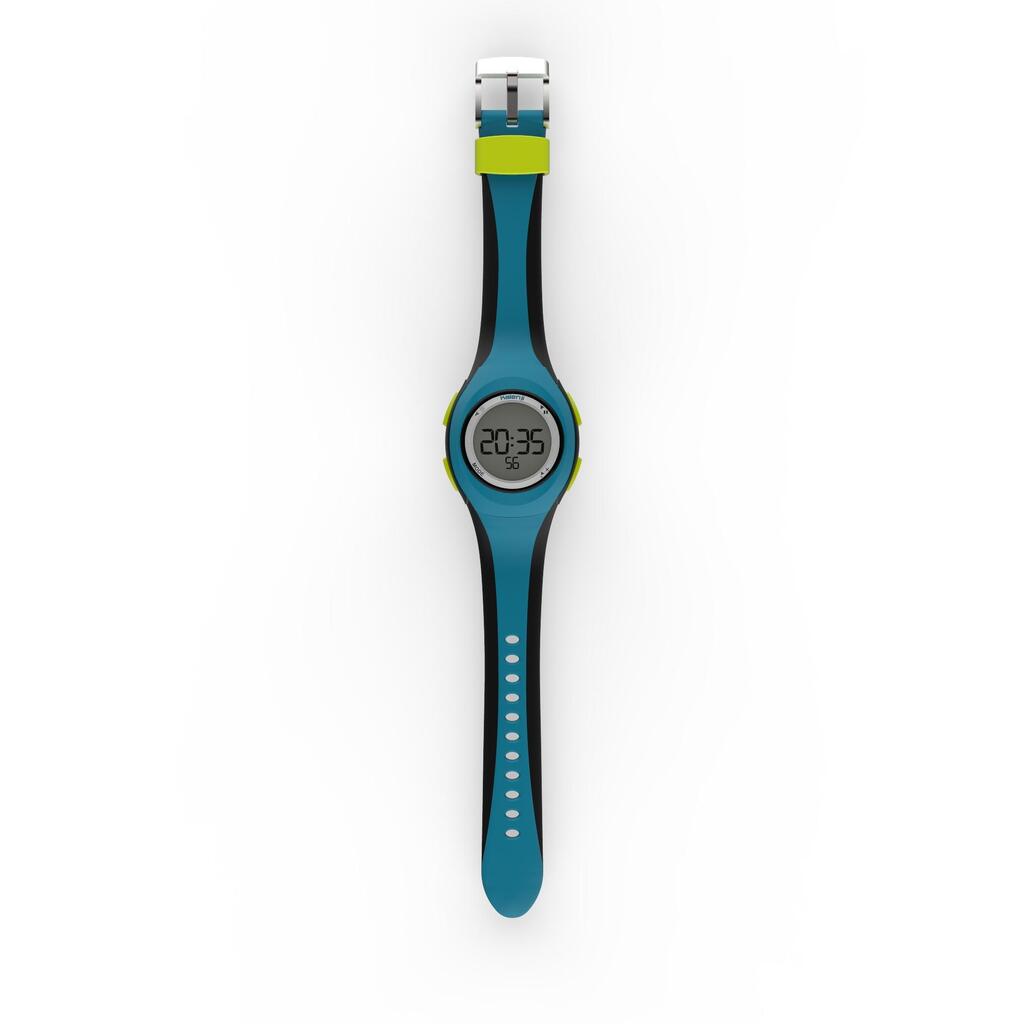 Montre chronomètre de course à pied W200 S bleu et orange