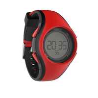 Часовник с хронометър за бягане W200 M, червено/черно