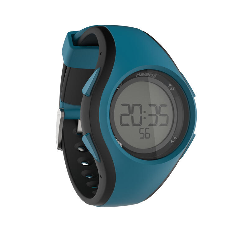 Horloge met stopwatch W200 M blauw zwart