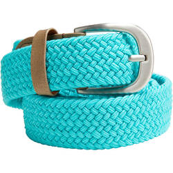 Turquoise adult golf stretchy belt size 1