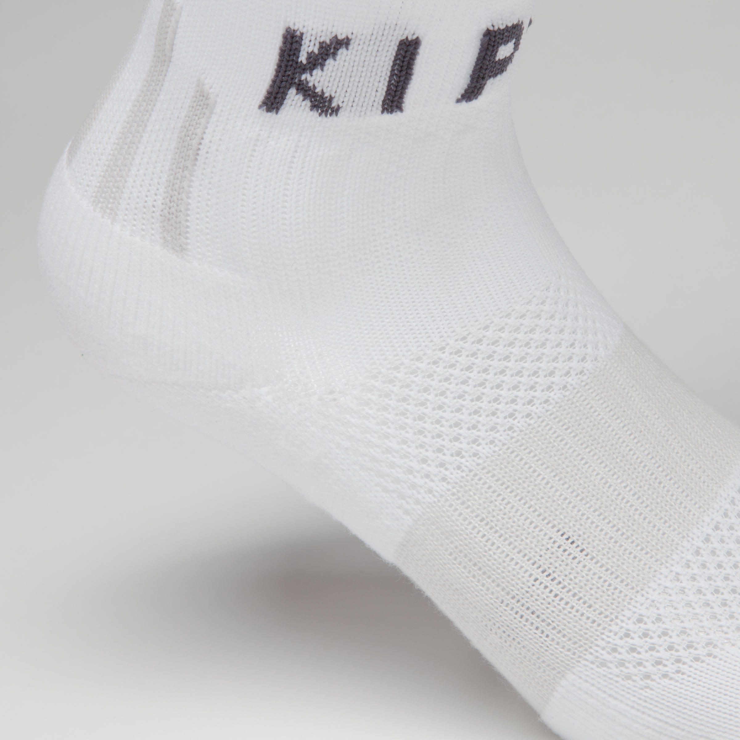F500 Kids' Football Socks - White/Grey 5/7