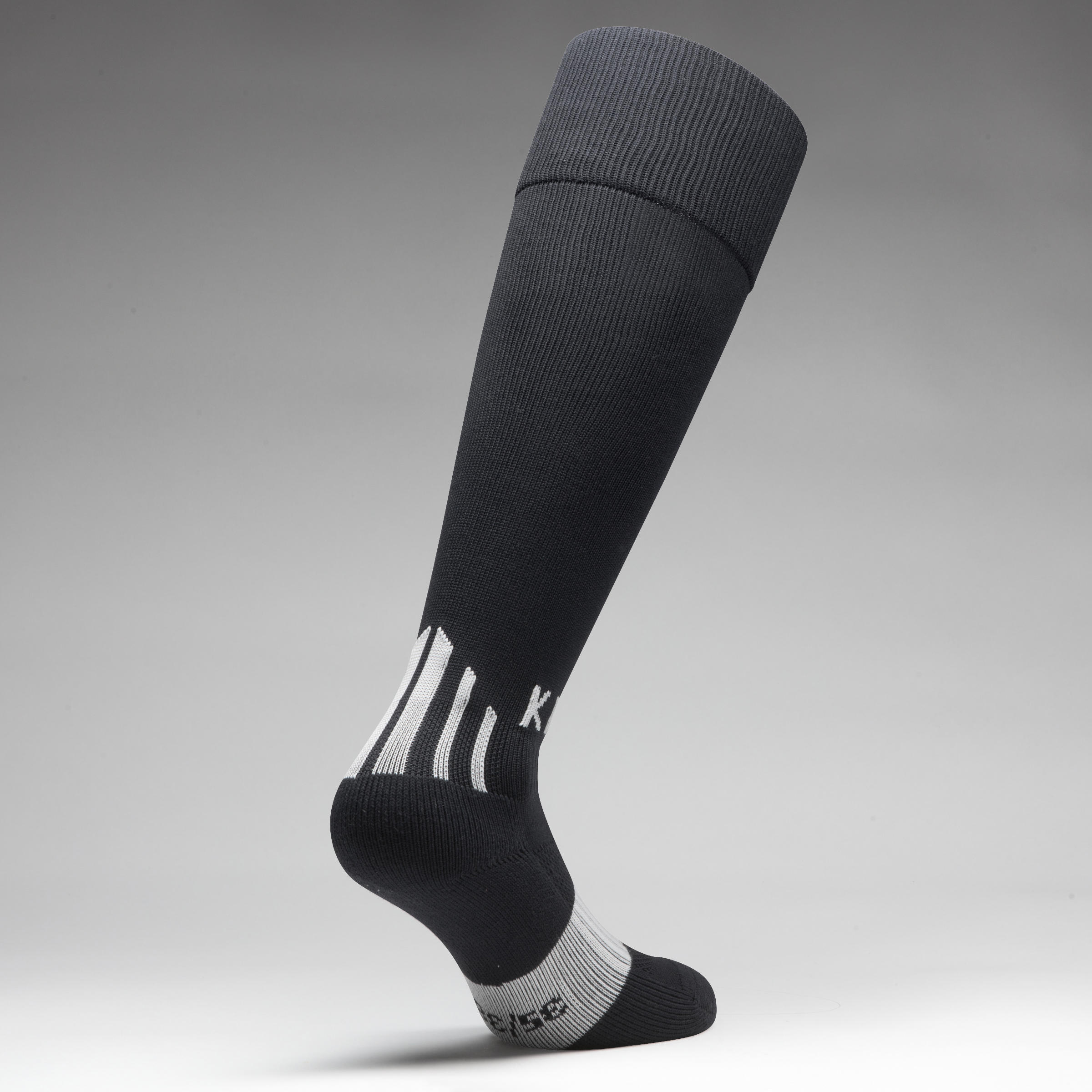 F500 Kids' Football Socks - Black/Grey 3/7