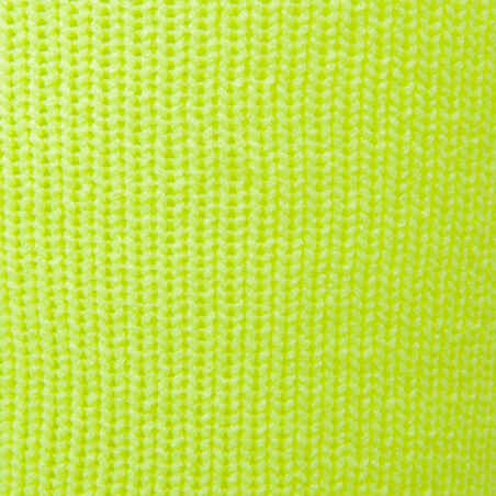 جوارب كرة قدم للأطفال F500- لون أصفر نيون
