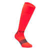 Detské futbalové ponožky F500 sivo-oranžové