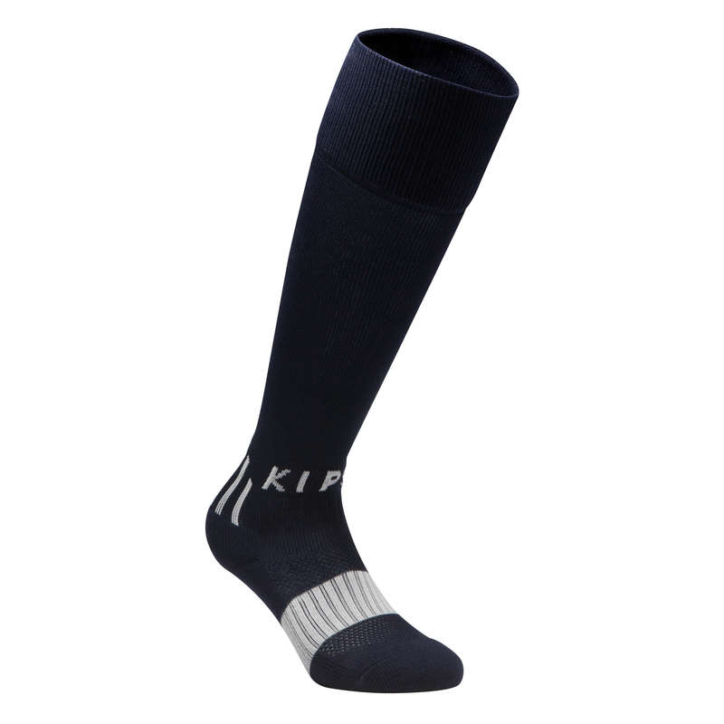 KIPSTA F500 Kids' Football Socks - Navy Blue/Grey | Decathlon