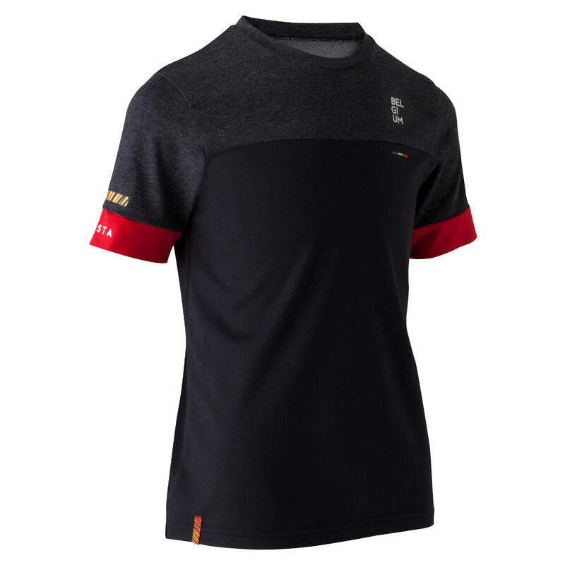 Maglia calcio junior FF100 BELGIO nera