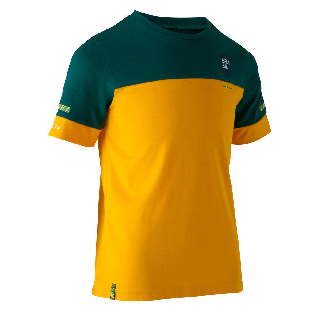 FF100 Kids Football T-Shirt Brazil