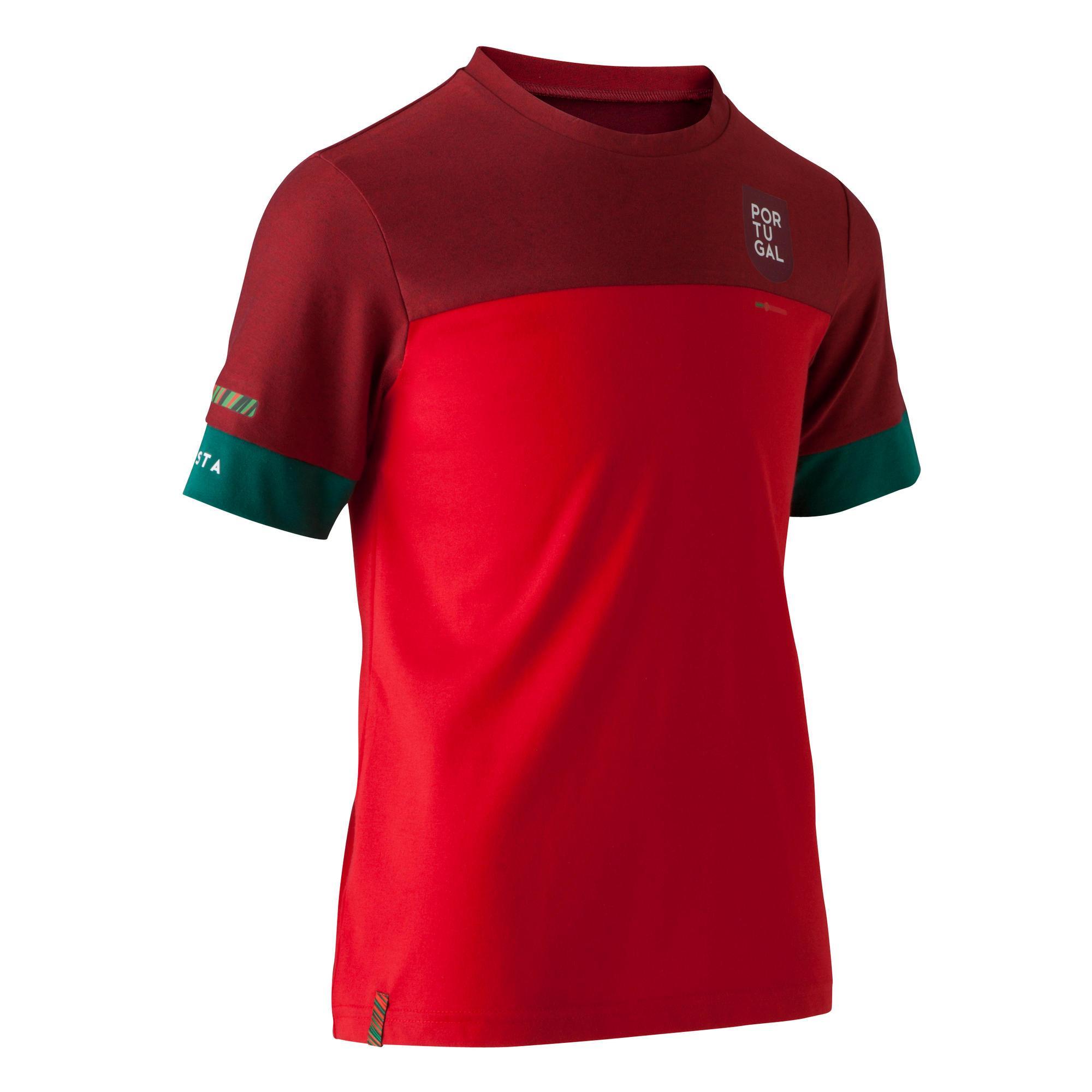 Tricou Fotbal Ff100 Portugalia Copii