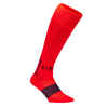 Futbalové ponožky F500 pre dospelých oranžovo-sivé