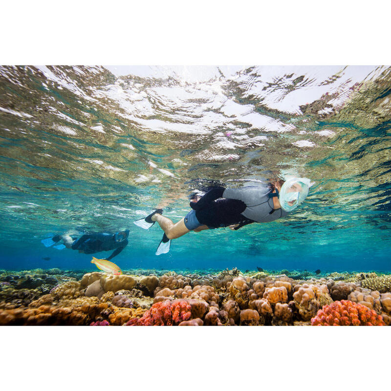 Masque de snorkeling en surface Easybreath Turquoise