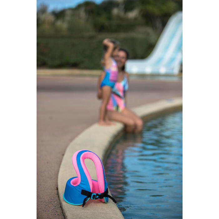 Schwimmweste Swimvest+ Schaumstoff blau/rosa 15–25 kg