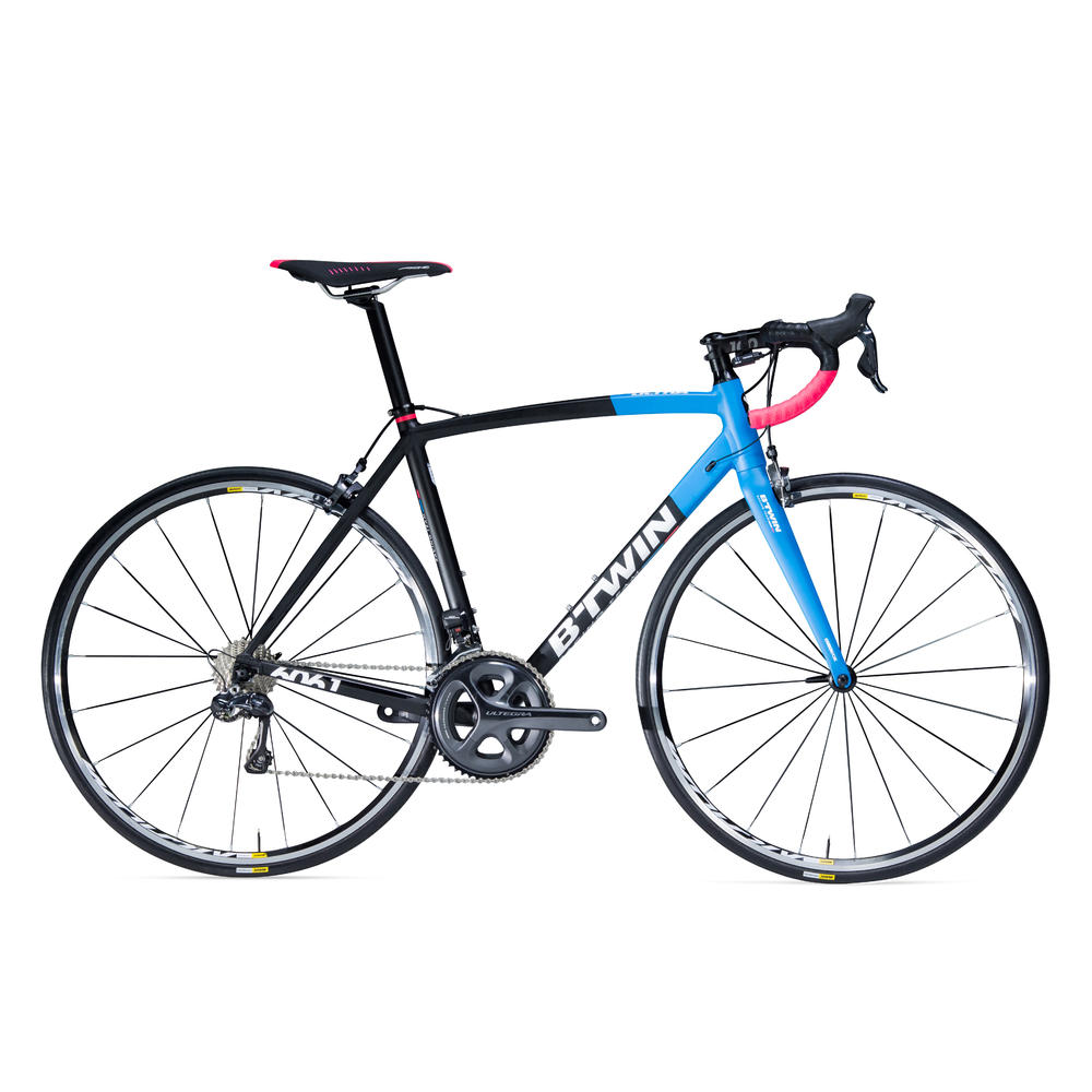 RENNRAD ULTRA 940 AF ALU ULTEGRA DI2 11-FACH SCHWARZ/BLAU B'TWIN