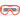 Mặt nạ lặn ống thở SNK 500 cho người lớn và trẻ em - Đỏ huỳnh quang
