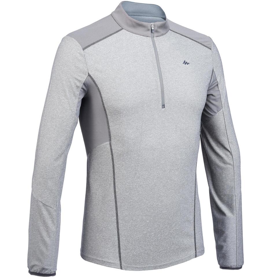 TeeShirt Manches longues de randonnée montagne MH550 Homme Quechua Decathlon