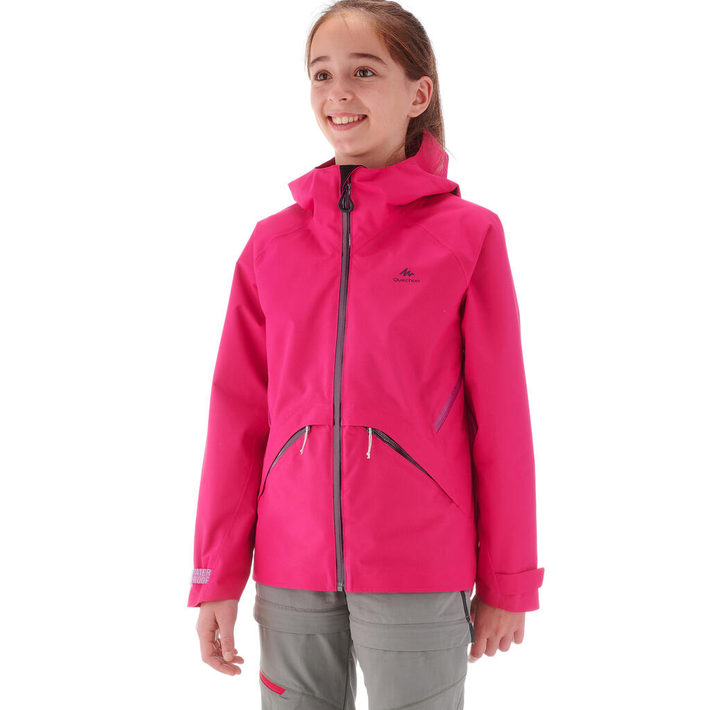 Wanderjacke Kinder wasserdicht - MH550 schwarz