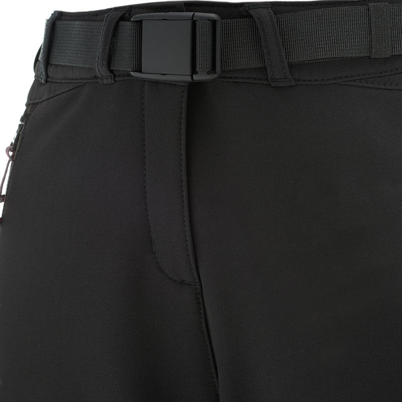 Women’s warm hiking trousers SH500 x-warm stretch - black
