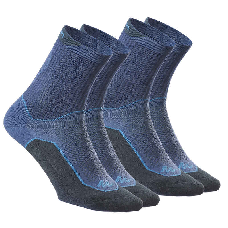 Wandersocken Naturwandern NH500 hoch 2 Paar marineblau Wandersocken Naturwandern NH500 hoch 2 Paar marineblau