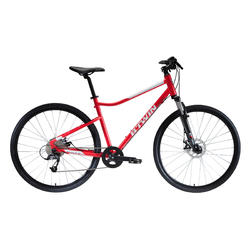 Riverside 500 Hybrid Bike - Red