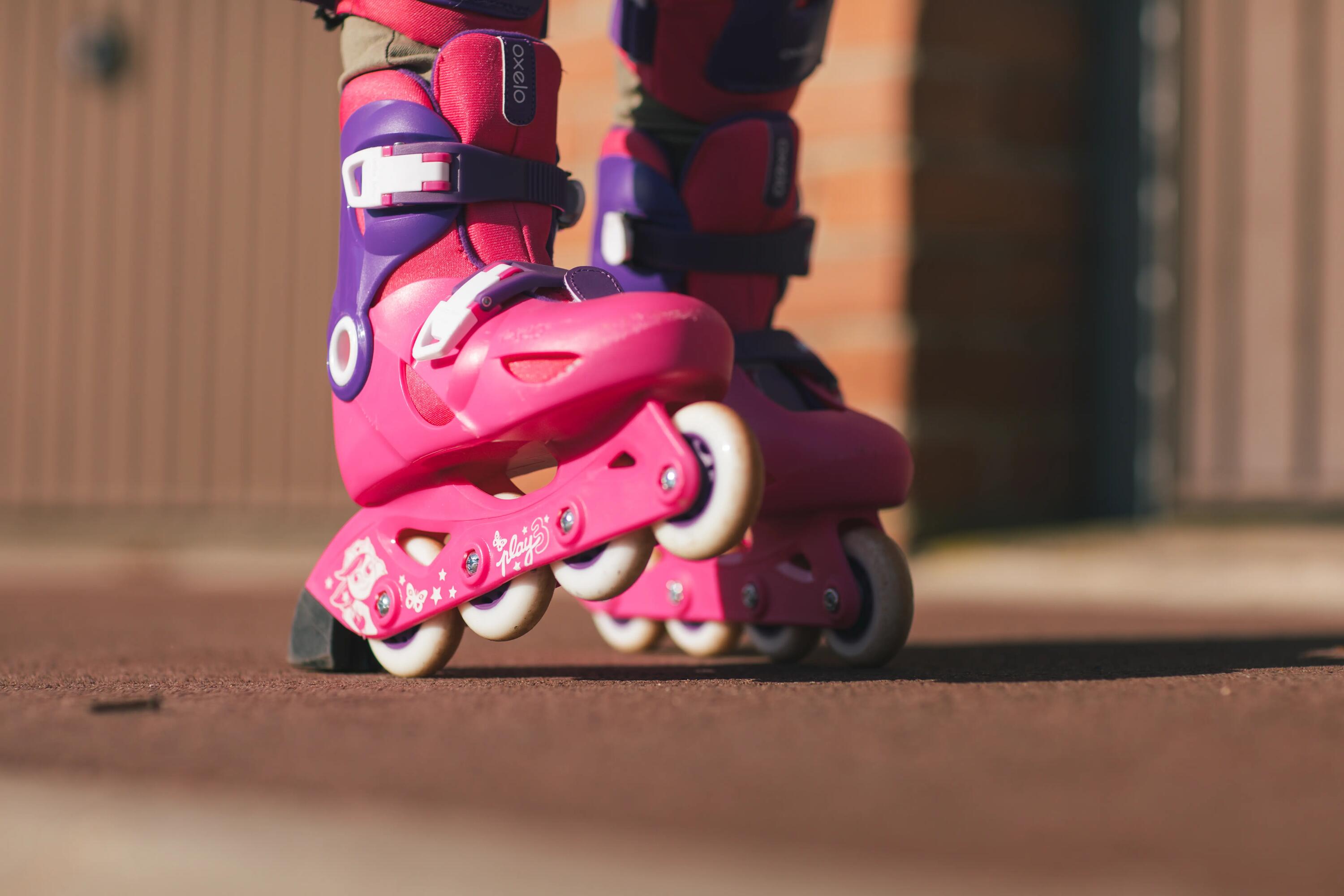 B100 Kids' Inline Skates Skateboard Scooter Bike Helmet-Blue 7/7