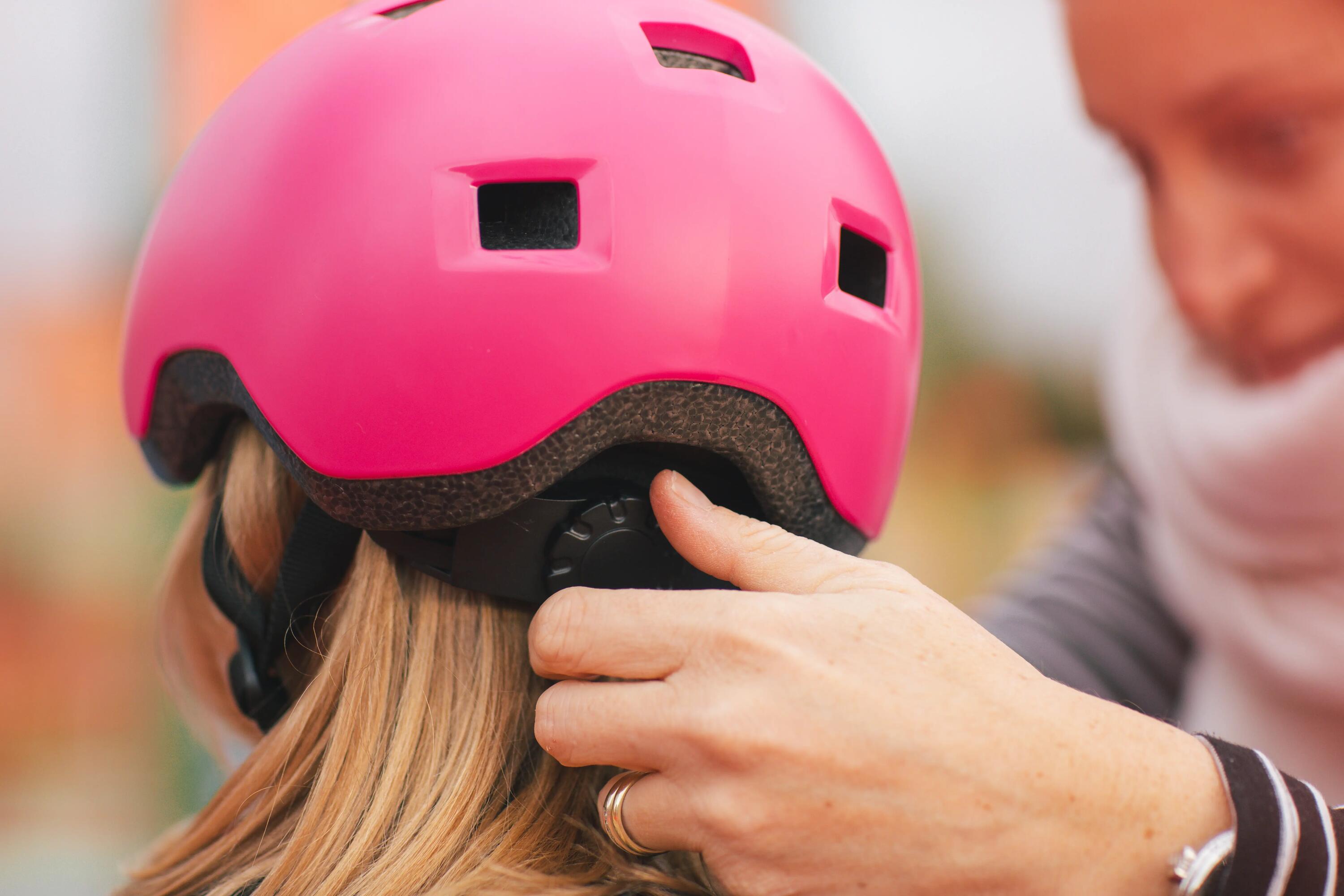 B100 Kids' Inline Skates Skateboard Scooter Bike Helmet-Blue 5/7