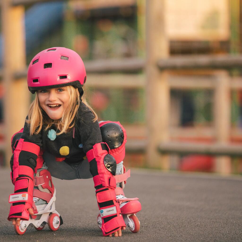 Protektoren Schoner 3er-Set Inliner BASIC Kinder rosa