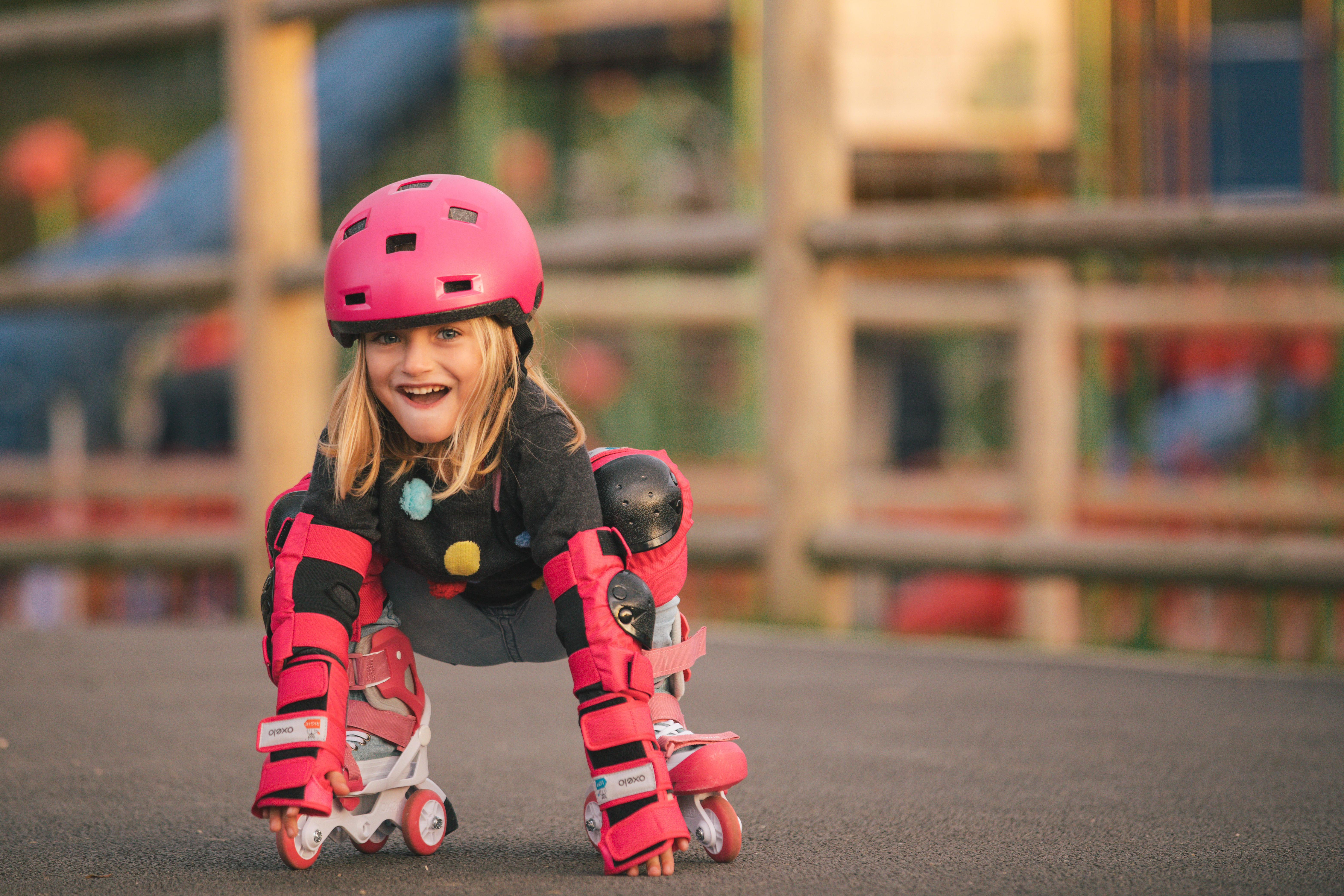 Kinder Schonerset Protektoren Schützer für Radfahren Inlineskating Skaten 