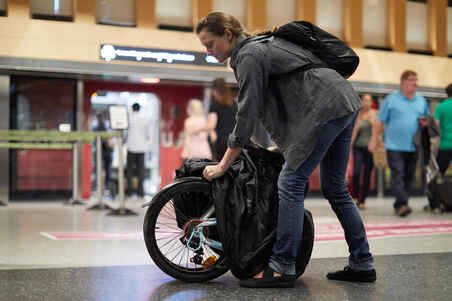 Κάλυμμα προστασίας και μεταφοράς πτυσσόμενου ποδηλάτου