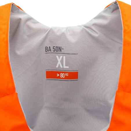Auftriebsweste BA 50N+ für Kajak SUP Jolle orange