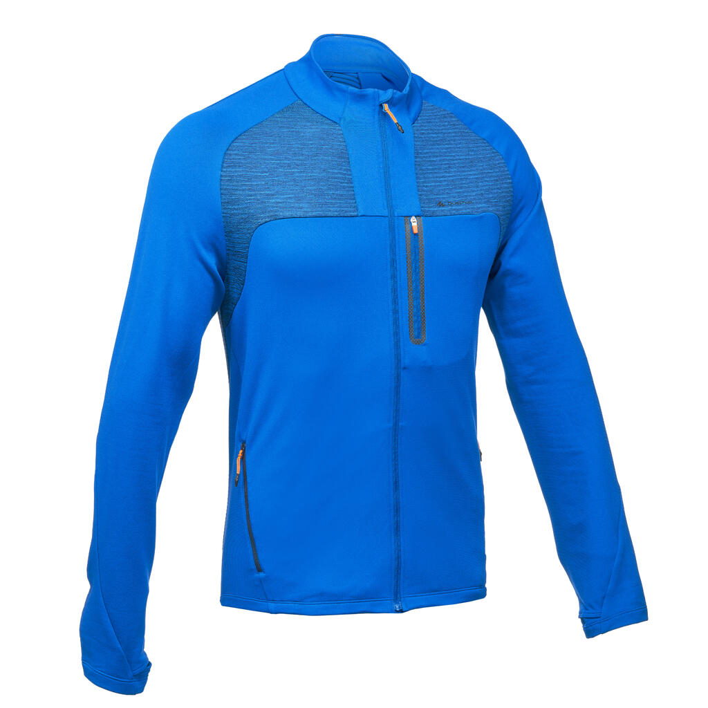 Fleecejacke Bergwandern MH950 leicht Herren blau