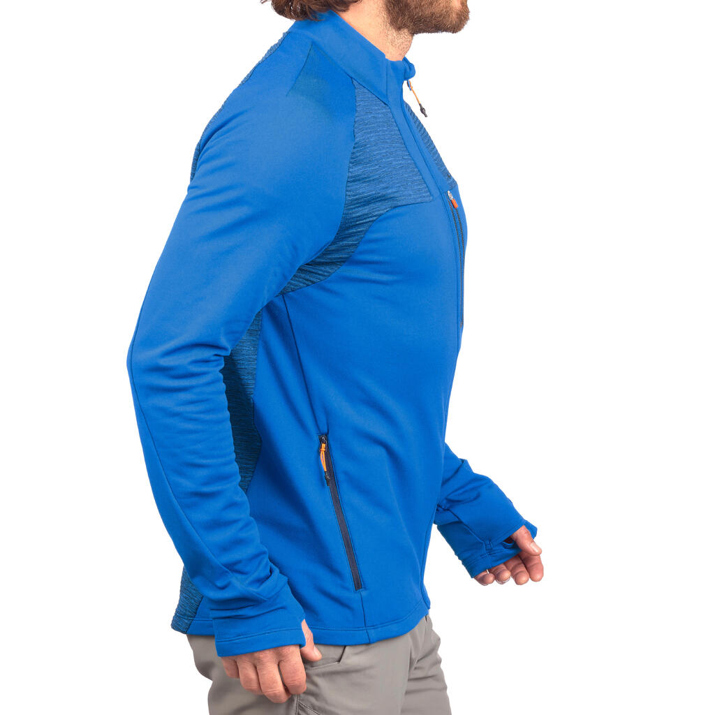 Fleecejacke Bergwandern MH950 leicht Herren blau