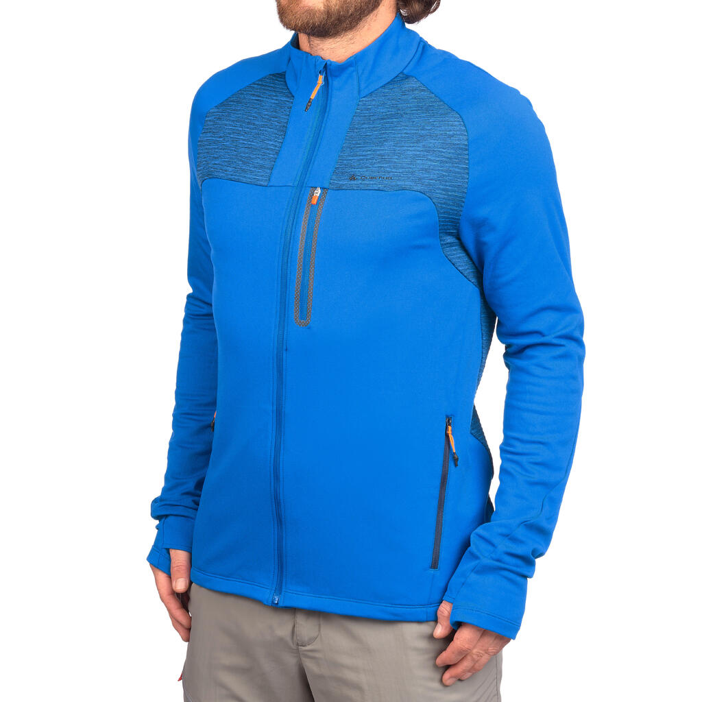 Fleecejacke Bergwandern MH950 leicht Herren blau