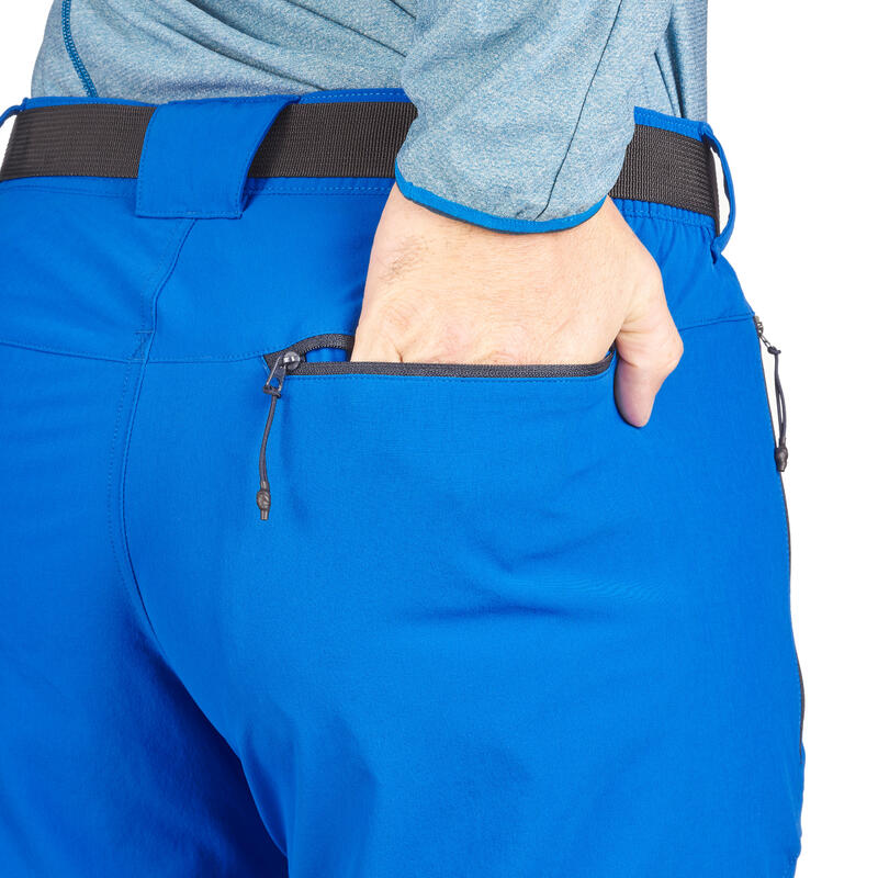 Wanderhose kurz Bergwandern MH500 kurz Herren hellblau