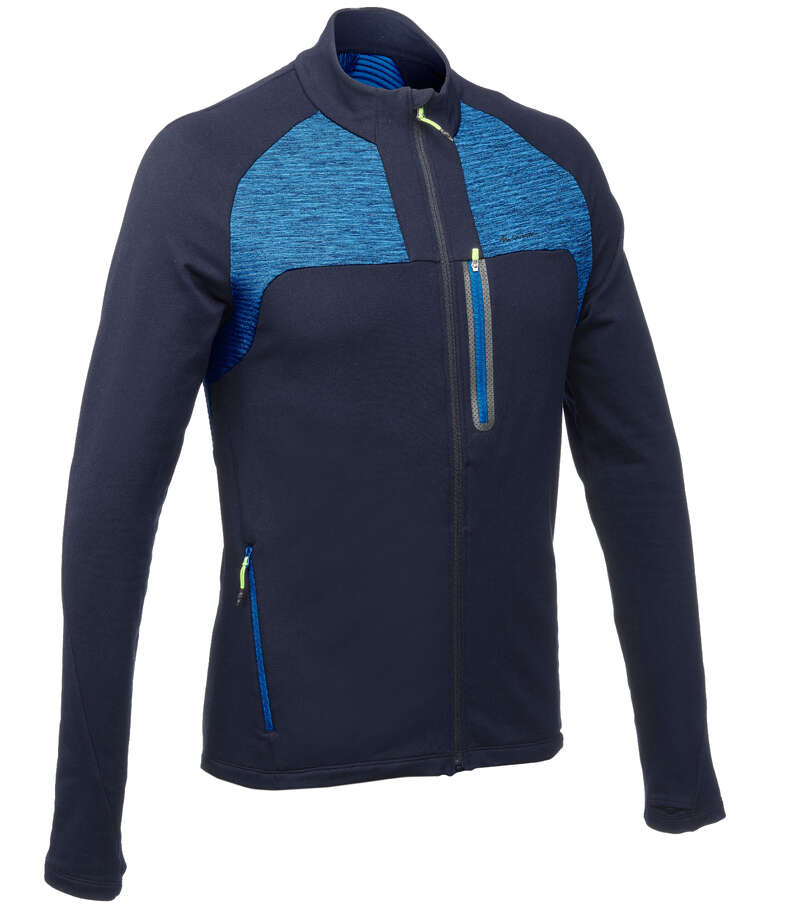 MEN MOUNTAIN HIKING FLEECES Hiking - FH500 Men's Fleece Jacket QUECHUA - Hiking Clothes
