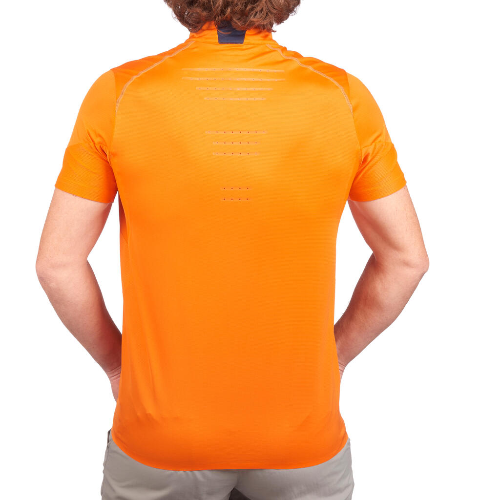 Men's Fast Hiking Short-Sleeved T-Shirt Helium FH500