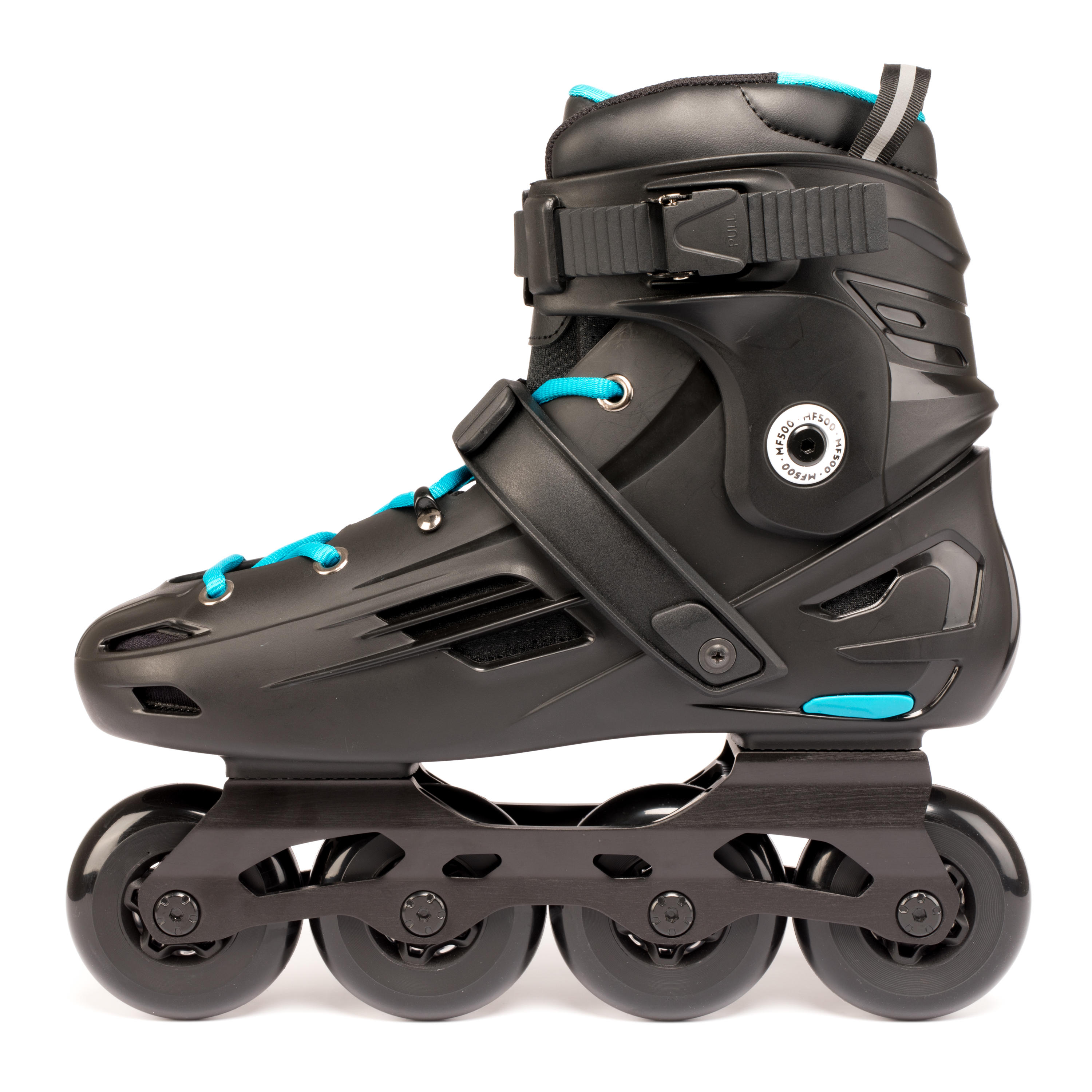 Adult Roller Freeride Skate Mf500 Hardboot Black Blue