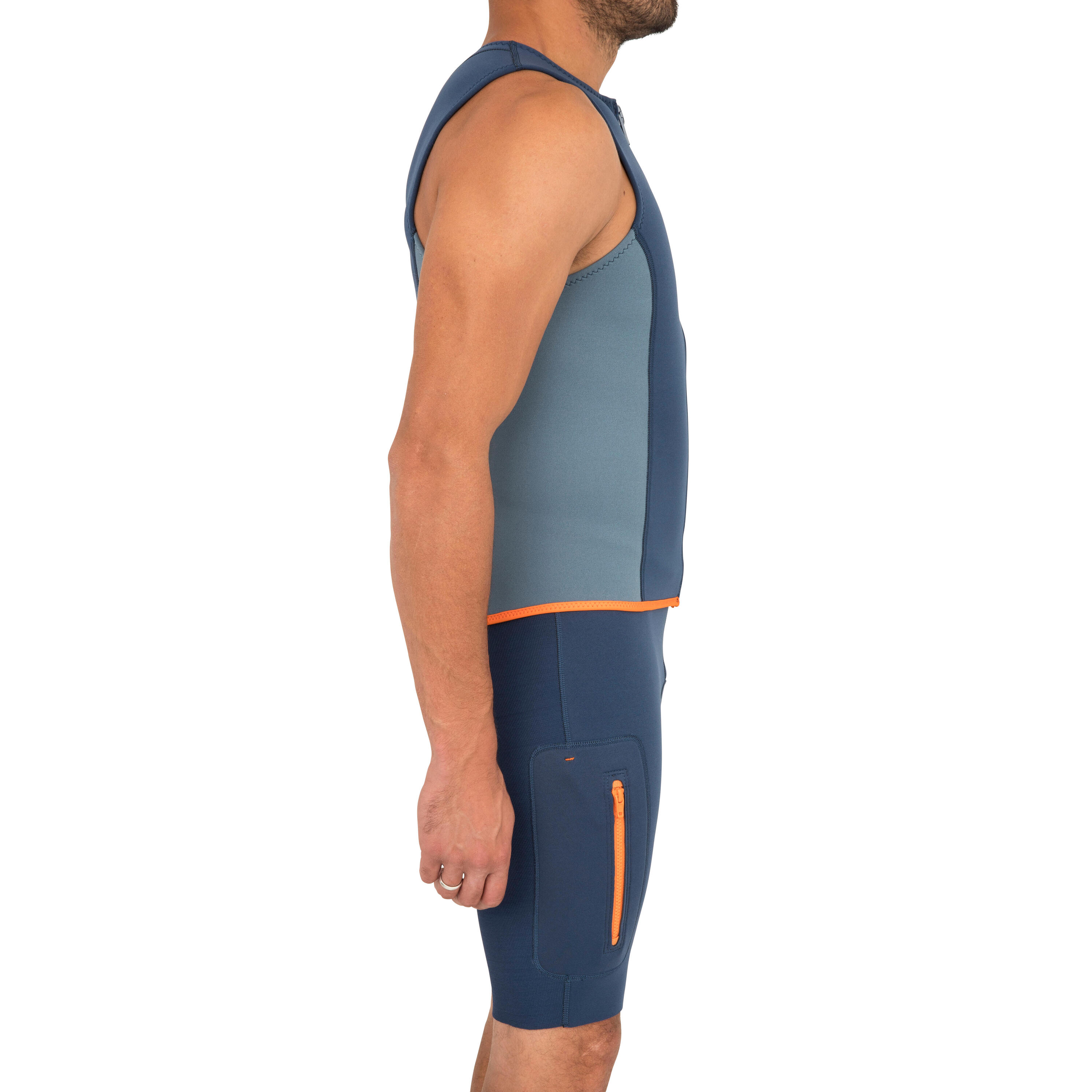 500 MEN’S 2 MM NEOPRENE KAYAK AND STAND-UP PADDLE VEST DARK BLUE 5/10