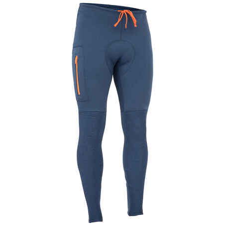 Men's Canoeing/Kayaking and SUP 2mm neoprene trousers - Blue