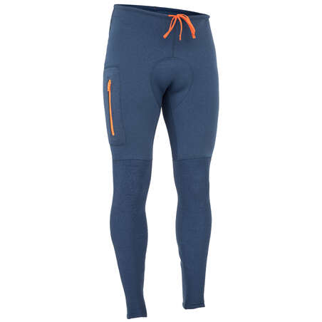 Pantalon néoprène 2mm de Canoë Kayak et Stand up paddle Homme Bleu