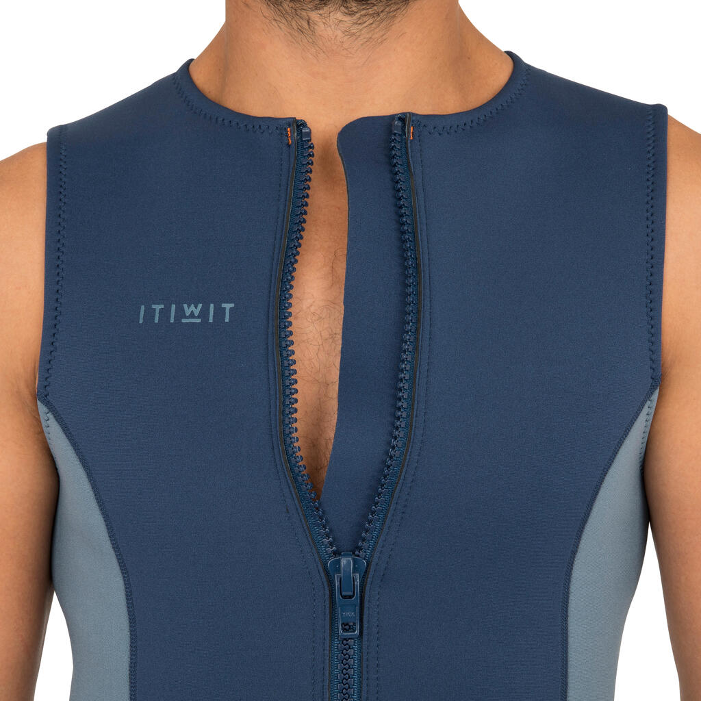 500 MEN’S 2 MM NEOPRENE KAYAK AND STAND-UP PADDLE VEST DARK BLUE