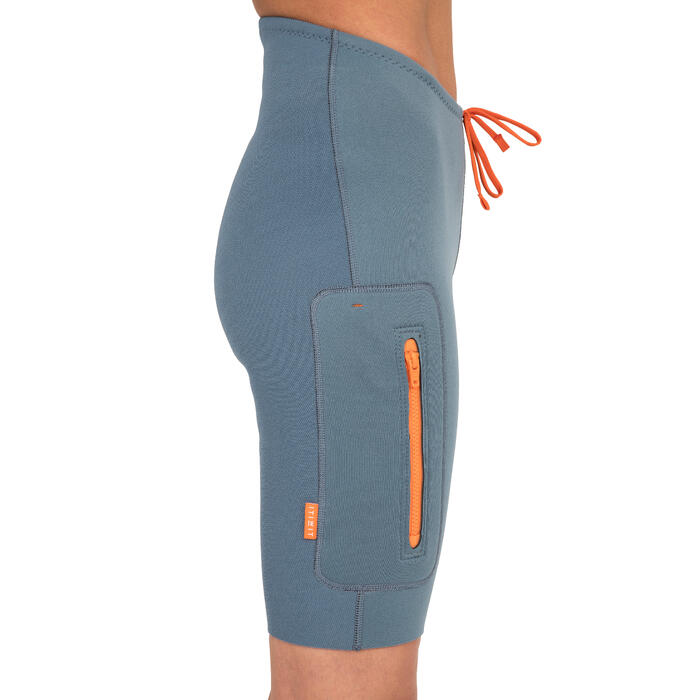 Neoprenshorts Kajak und Stand Up Paddle Neopren 2 mm Damen ITIWIT DECATHLON