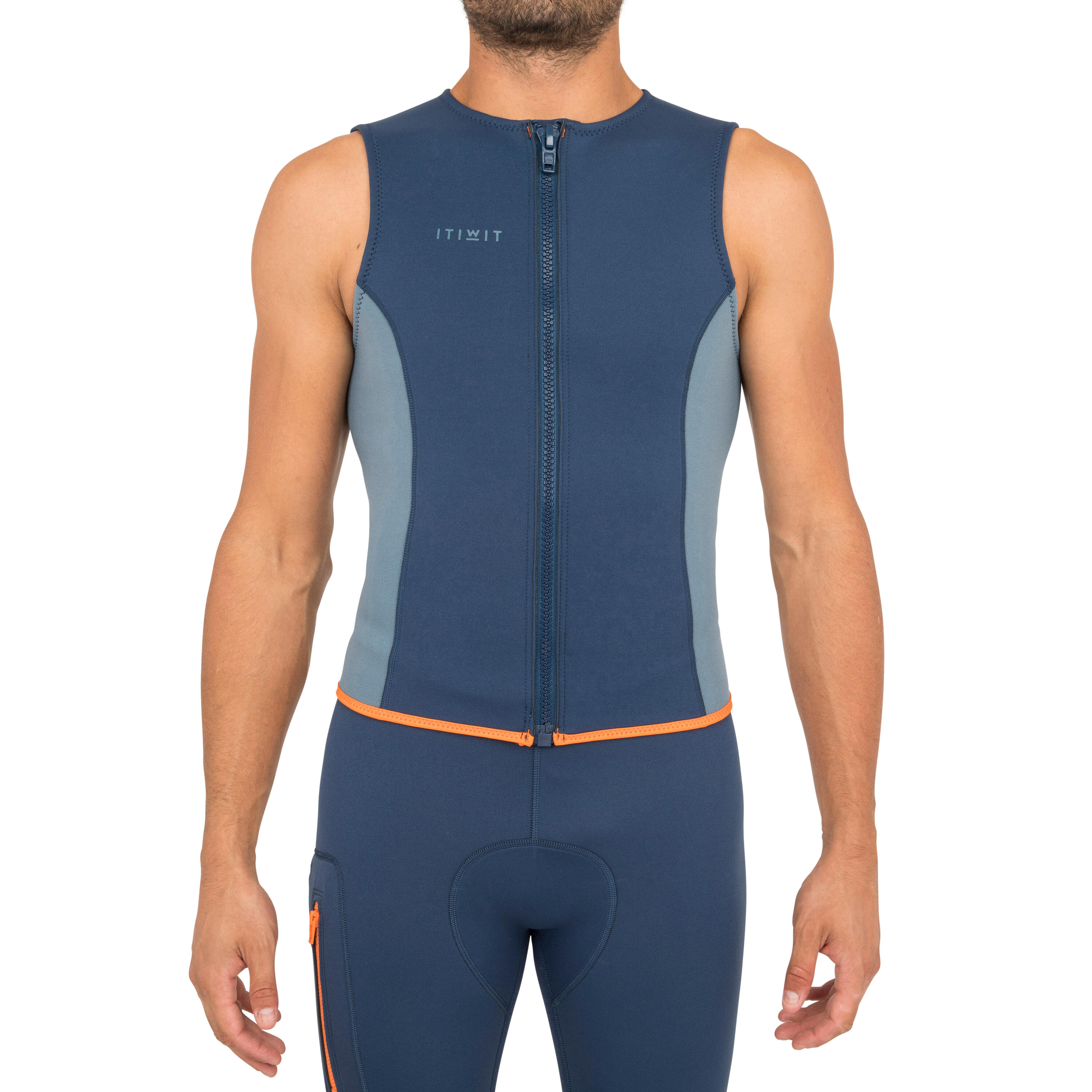 500 MEN’S 2 MM NEOPRENE KAYAK AND STAND-UP PADDLE VEST DARK BLUE 4/10