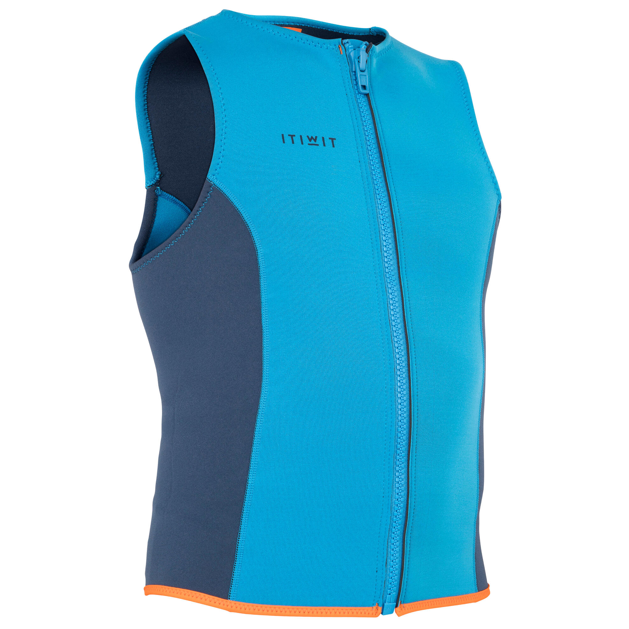 500 MEN'S 2 MM NEOPRENE KAYAKING AND STAND UP PADDLE VEST ELEC BLUE