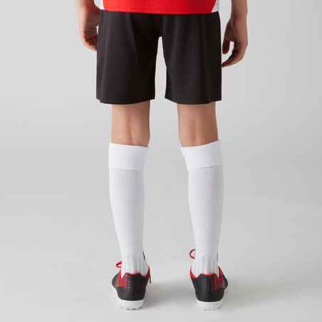 Pantalón corto de fútbol Niños Kipsta F100 negro