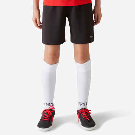 Pantaloneta de fútbol para niños Kipsta Essentiel negro